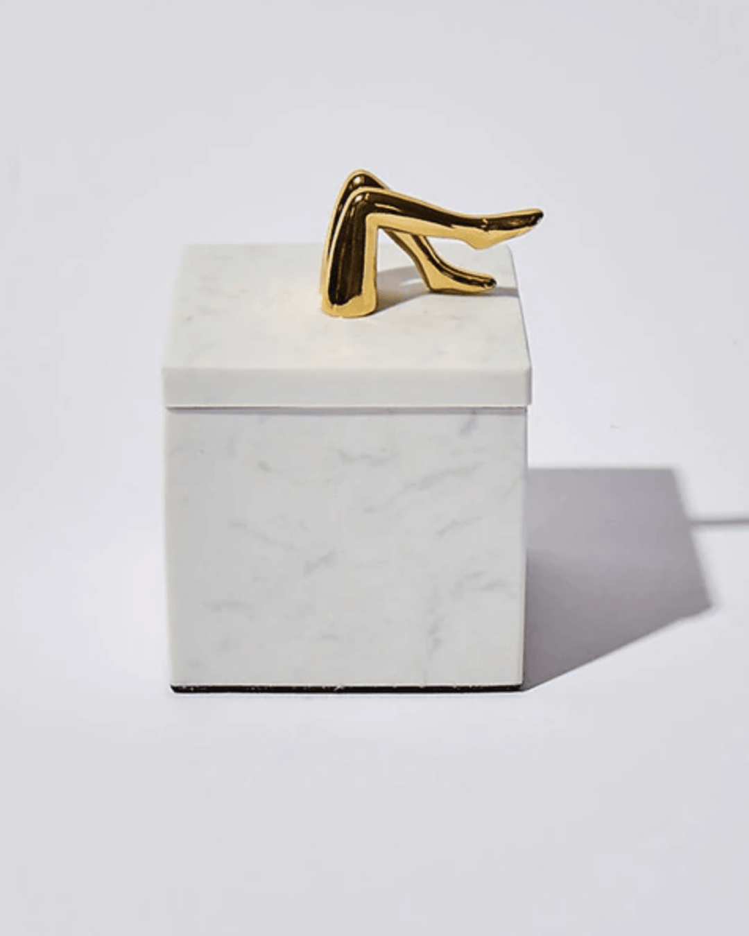 marble brass cannabis luxury storage box