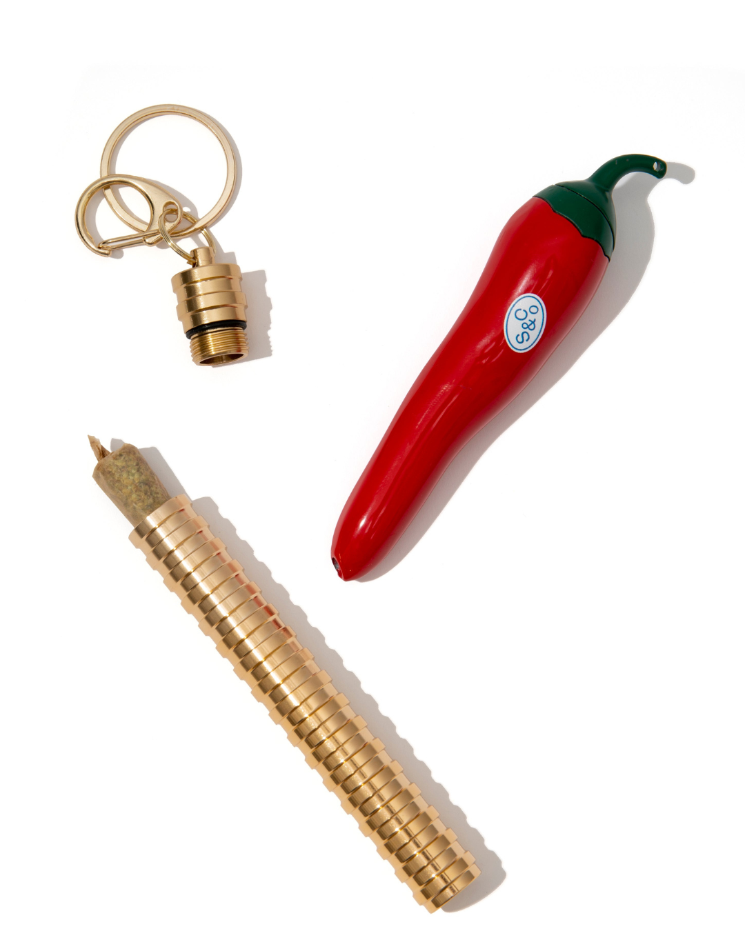 Chili Pepper Lighter + Joint Case Kit