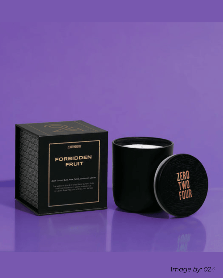 forbidden fruit soy wax scented cannabis candle