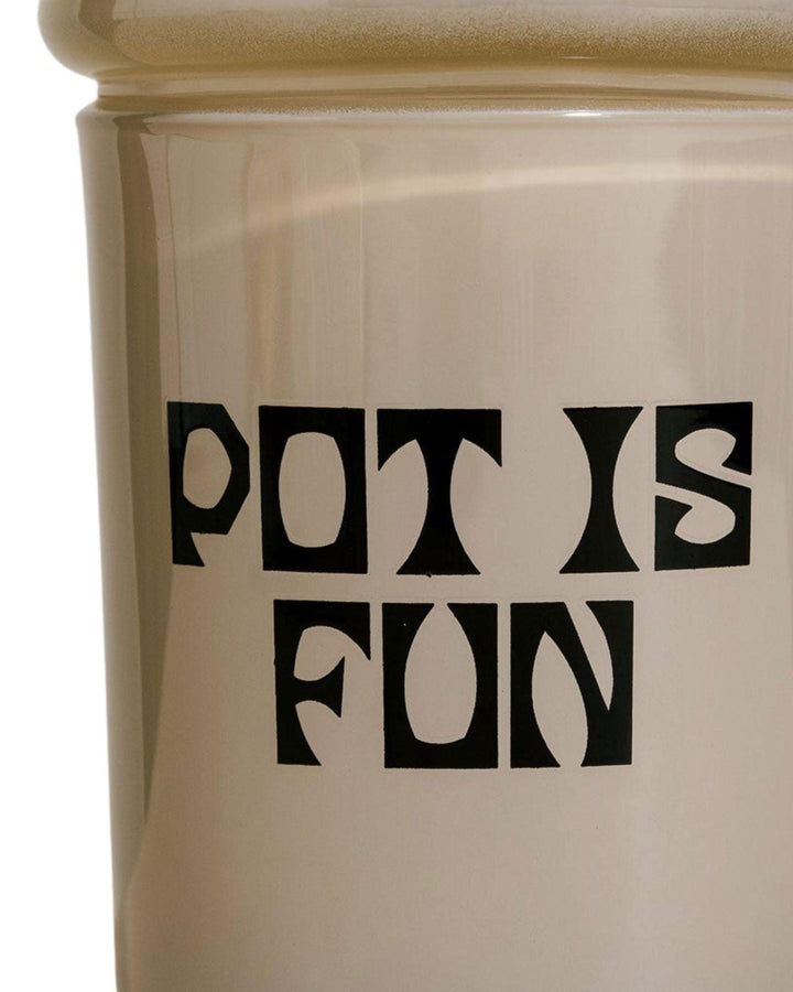 pot is fun ceramic airtight stash jar