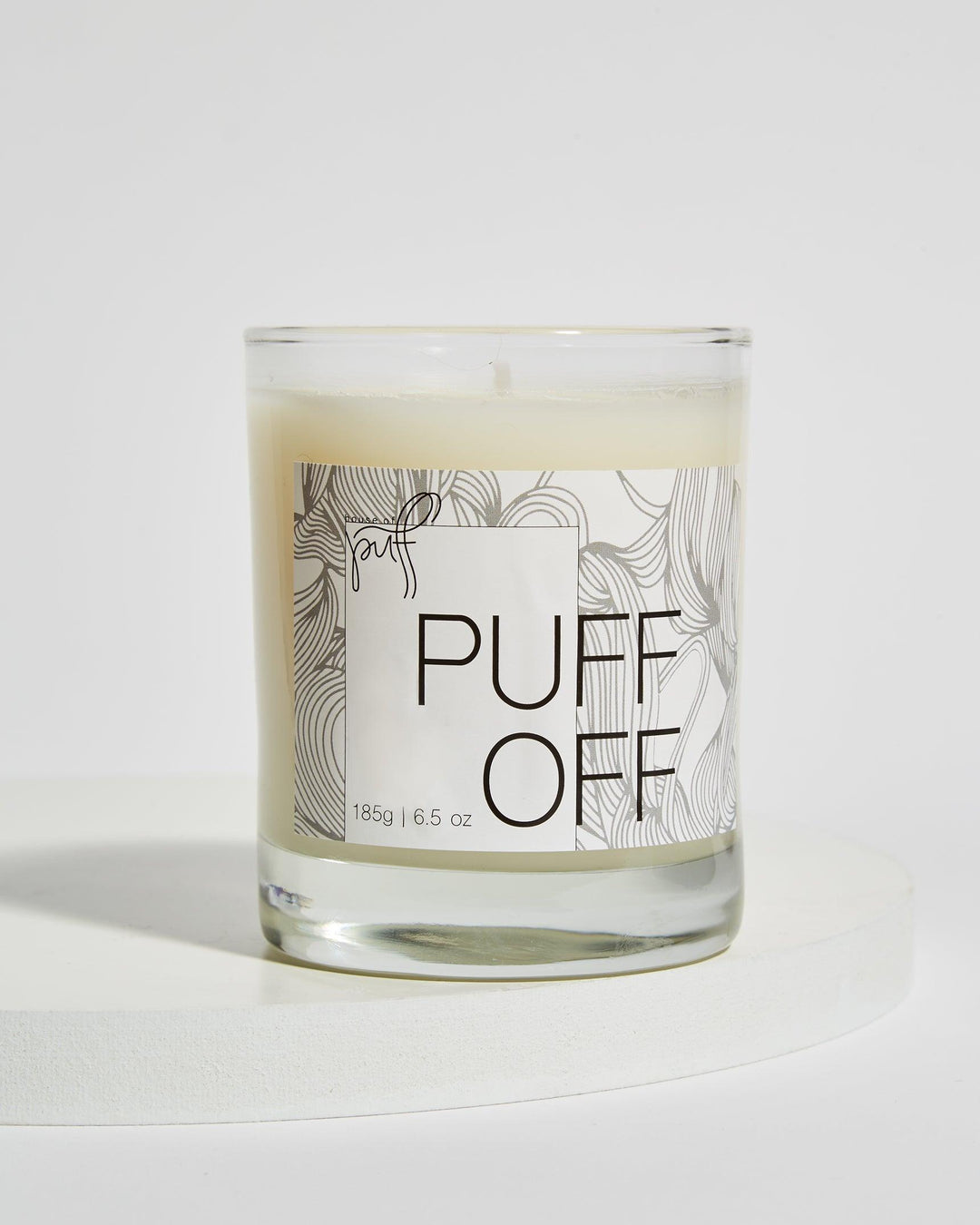 puff off cannabis scented candle