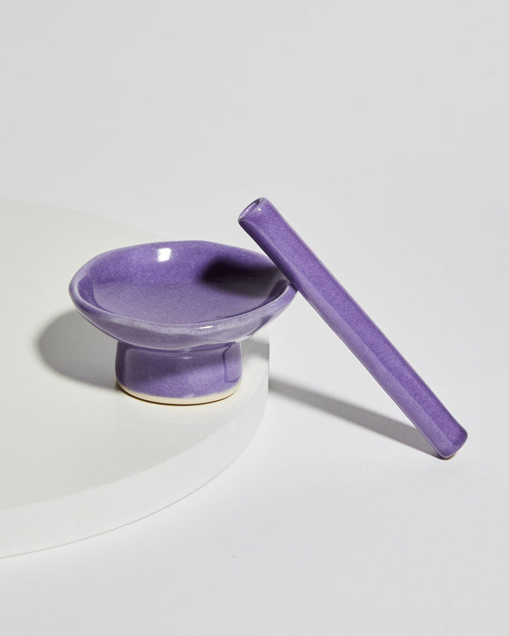 purple house of puff lavender bowl and pipe