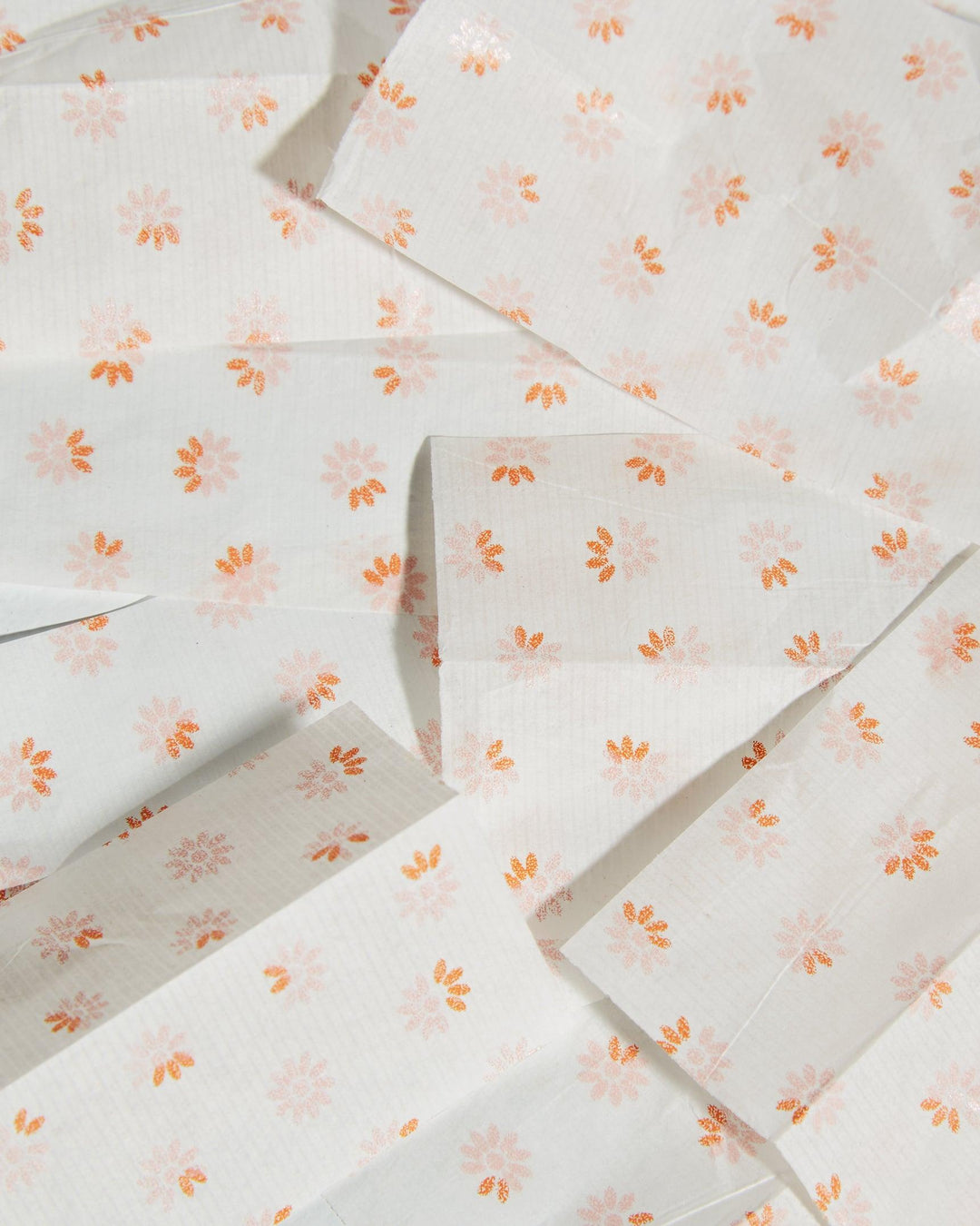 orange flower printed joint rolling papers