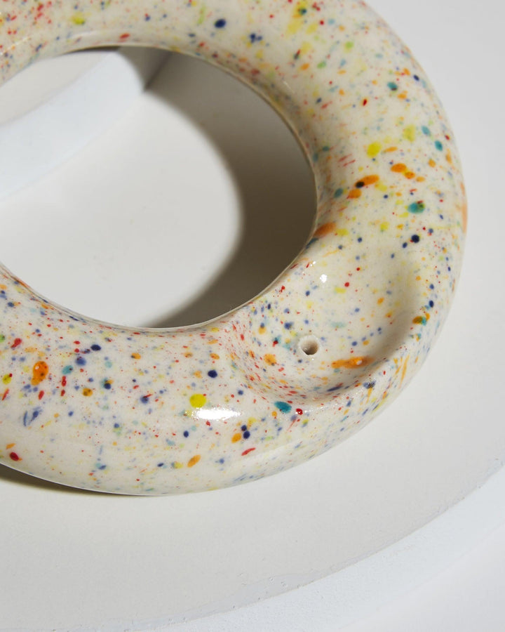 Speckled Ring Porcelain Pipe