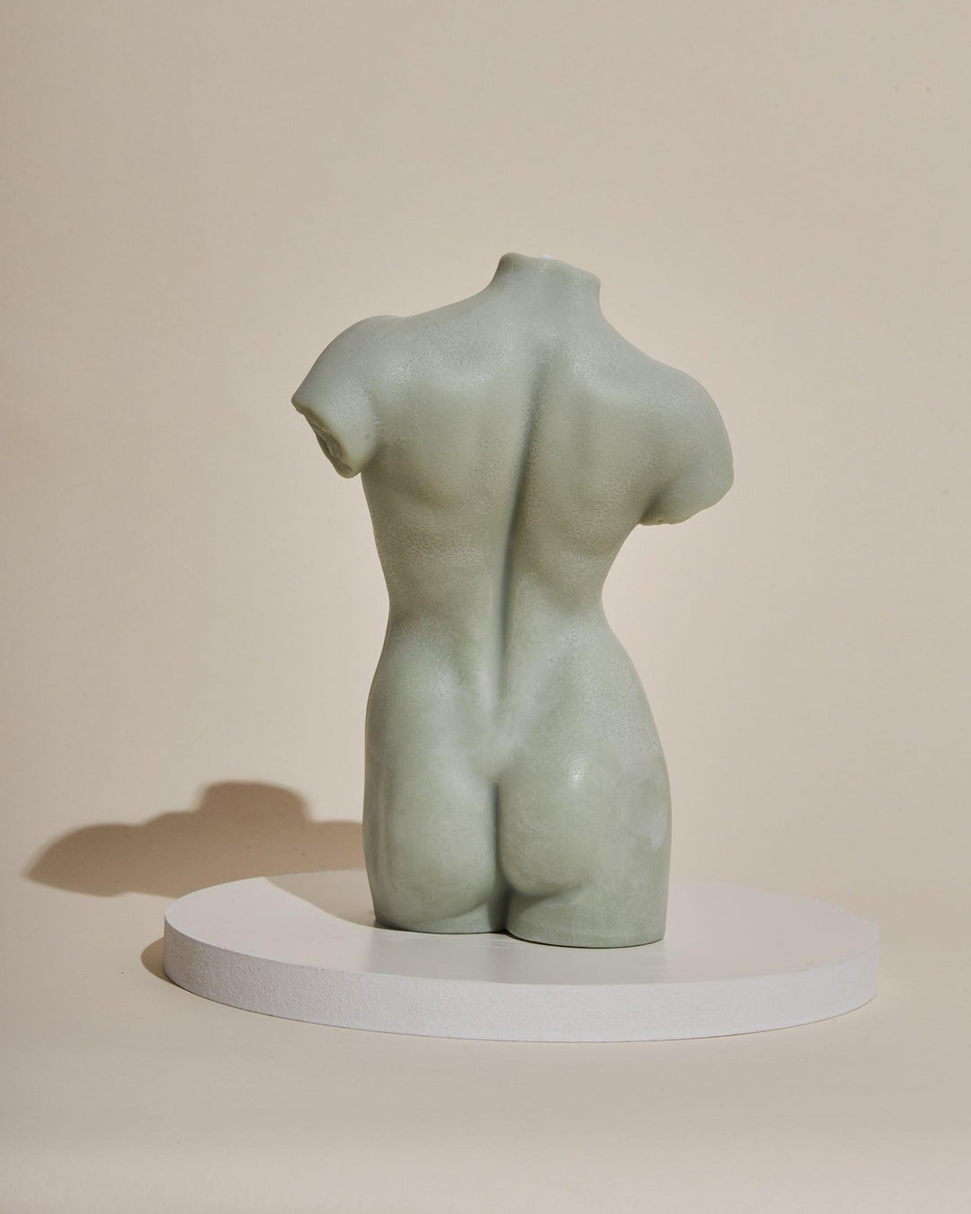 sage green hannah female body sculpture candle