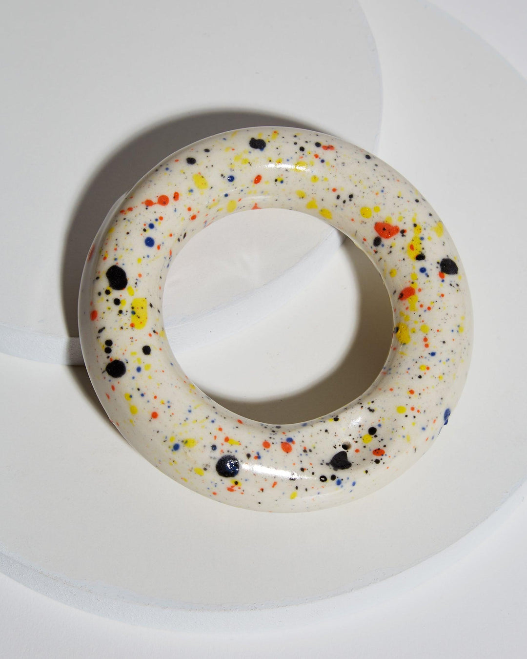Speckled Ring Porcelain Pipe