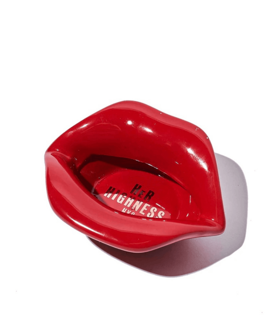 her highness ceramic red lips ashtray