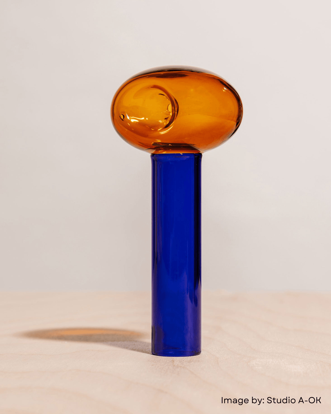 Tonal Oval Glass Pipe