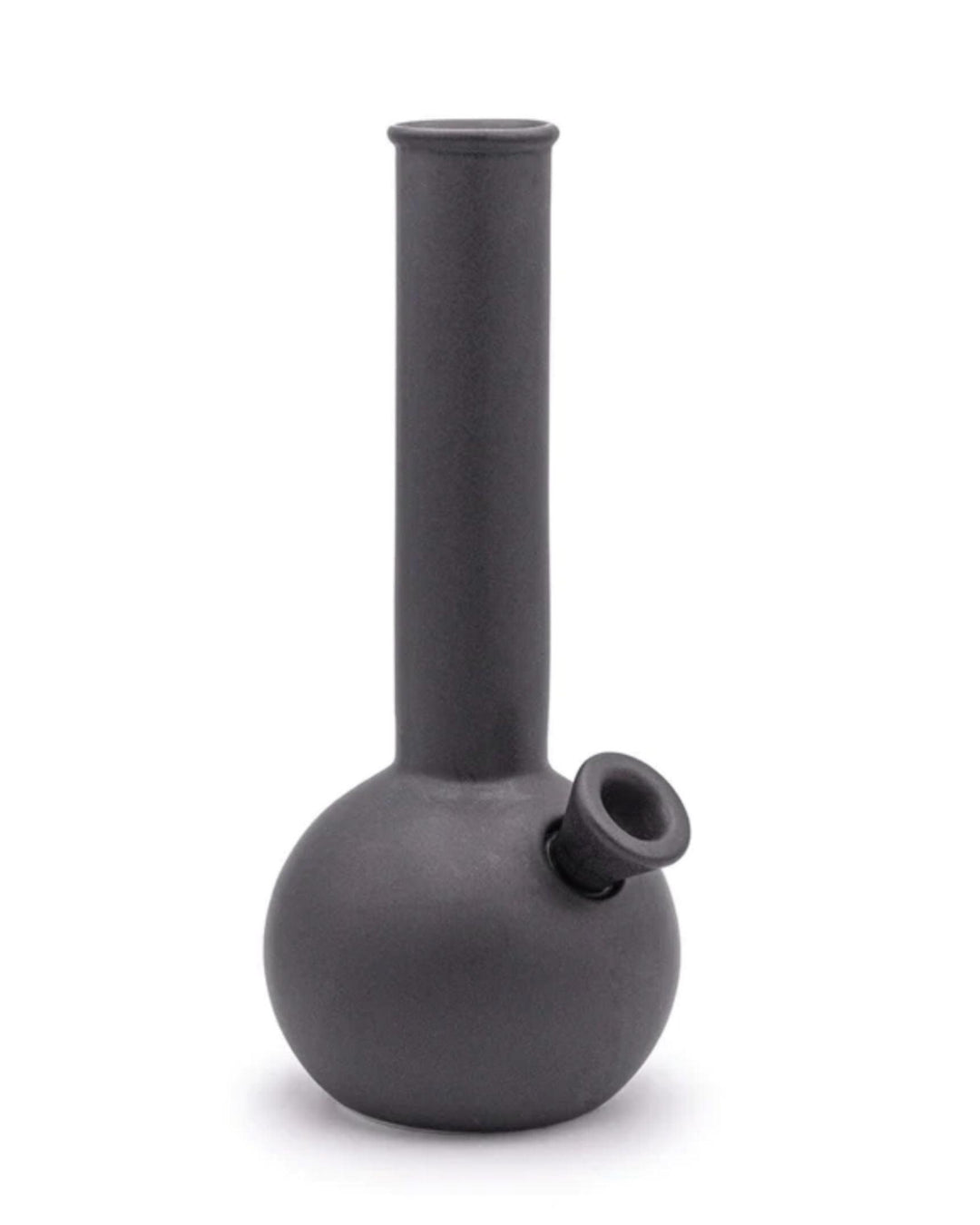 charcoal black ceramic bong