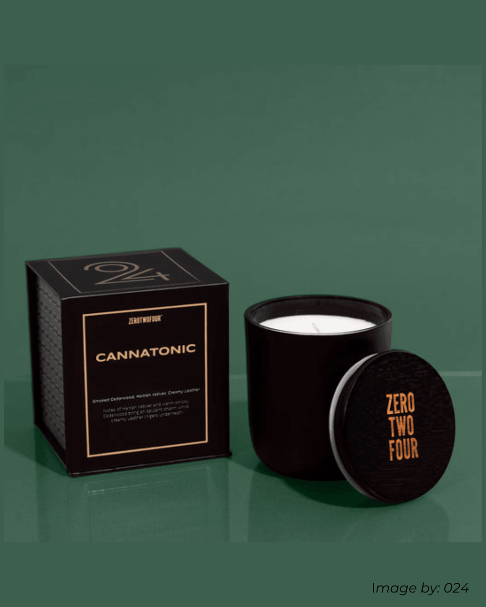zero two four cannatonic soy wax candle